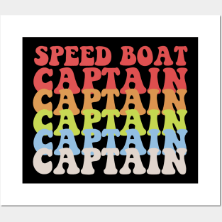 Speed Boat Captain Posters and Art